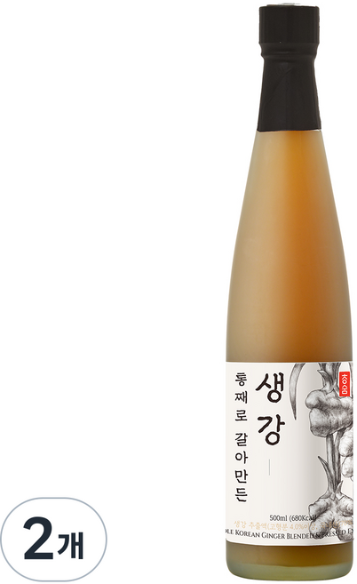 청숨 통째로 갈아만든 생강, 2개, 500ml