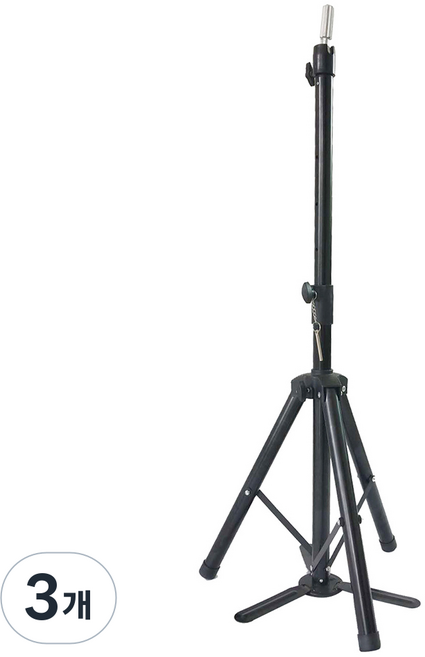 미용커트연습삼각대, 3개, 블랙