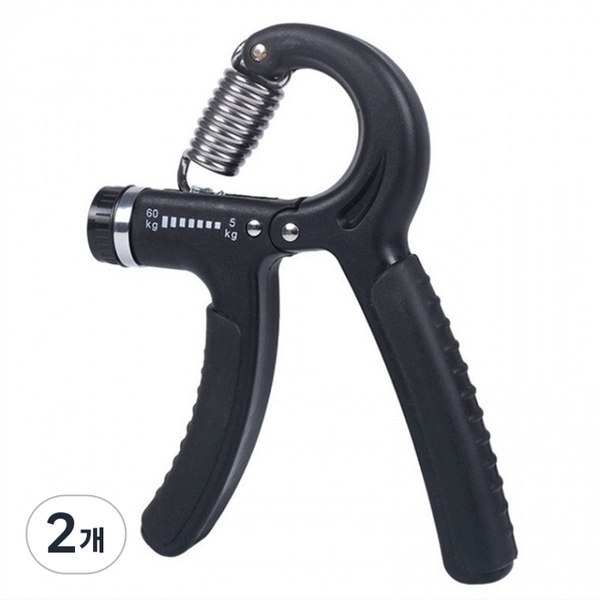 YMB 악력기 손지압 손악력기 압력기 손가락 강도조절 무소음 전완근 운동기구 5-60kg, 2개, 레드