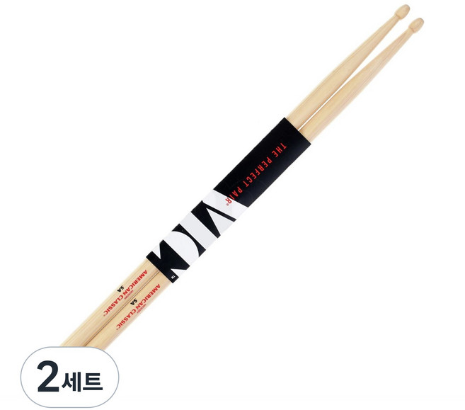 빅퍼스 American Classic 5A 히코리 드럼스틱, 2세트