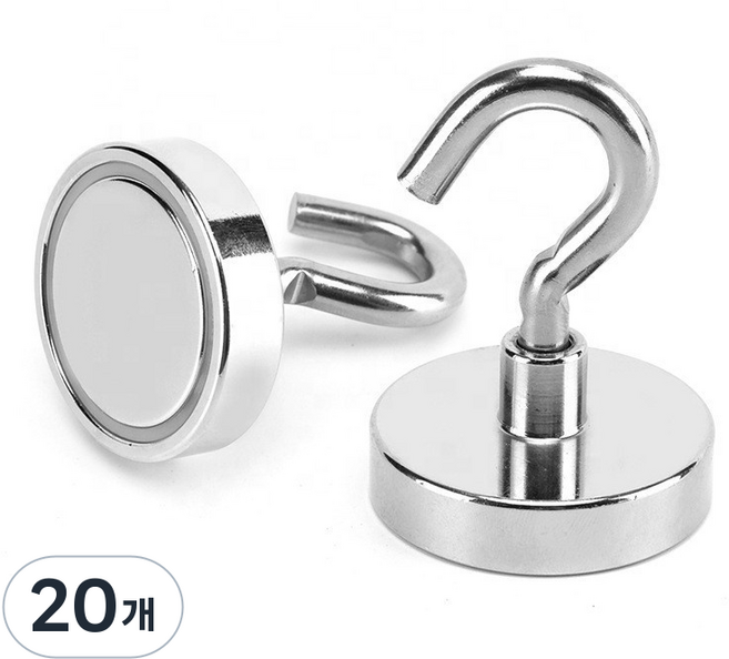 마니코 후크고리형 초강력 고리 자석 네오디움자석 36mm, 20개