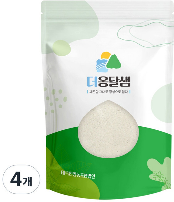 더옹달샘 국산 100% 생 율무가루 천연 율무팩, 4개, 250g
