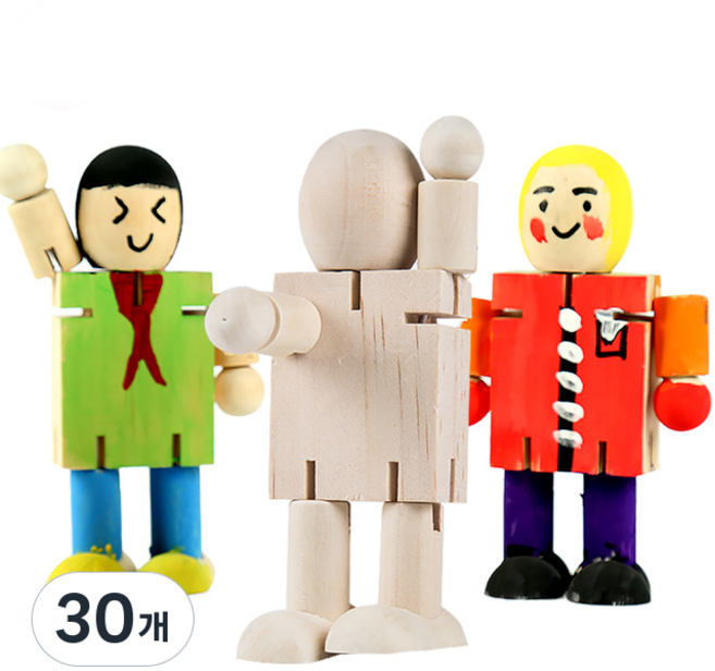 움직이는 나무인형 목각인형만들기, 30개