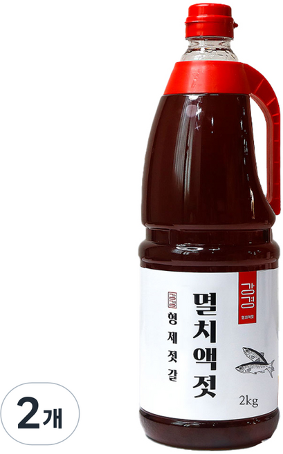 강경 국산 멸치액젓 진한 원액, 2kg, 2개