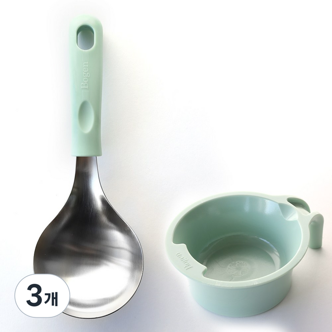 디온 보겐 국산 스텐304 멀티스푼 미니국자 서빙스푼, 3개, 멜론