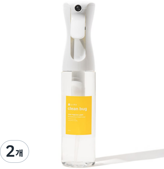 순수백과 클린버그 국화꽃 추출물 살충제 집먼지 진드기 빈대 초파리 피레트린 퇴치 스프레이, 2개