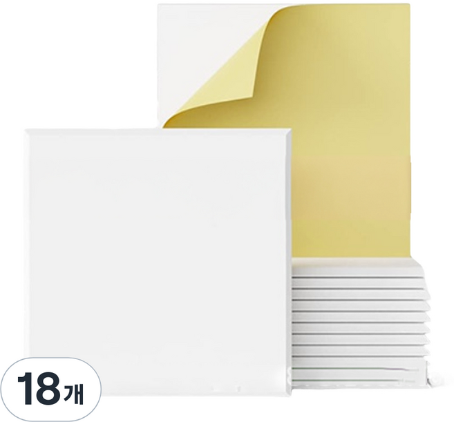 레디박스 붙이는 접착식 인테리어 소음방지 방음재 방음판 흡음재, 18개, 화이트