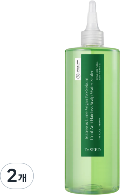 닥터시드 티트리 앤 라임 비건 지성케어 쿨 탈모 두피 워터 스케일러, 500ml, 2개