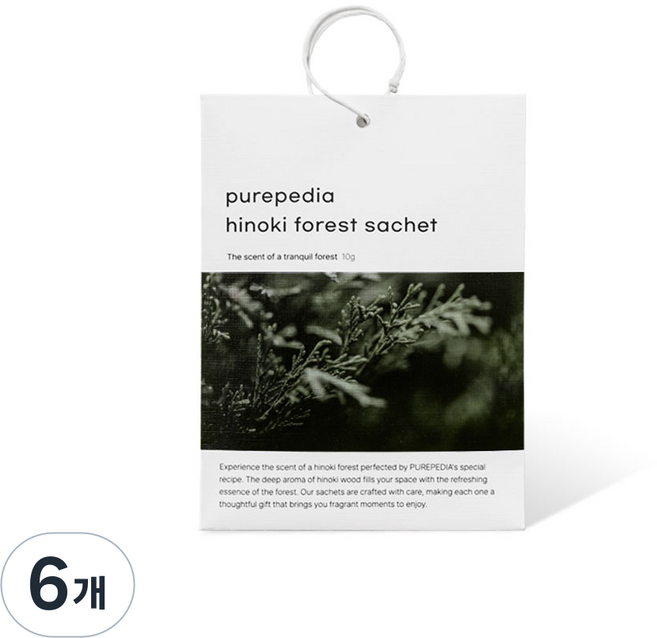 순수백과 히노끼포레스트 샤쉐, 10g, 6개