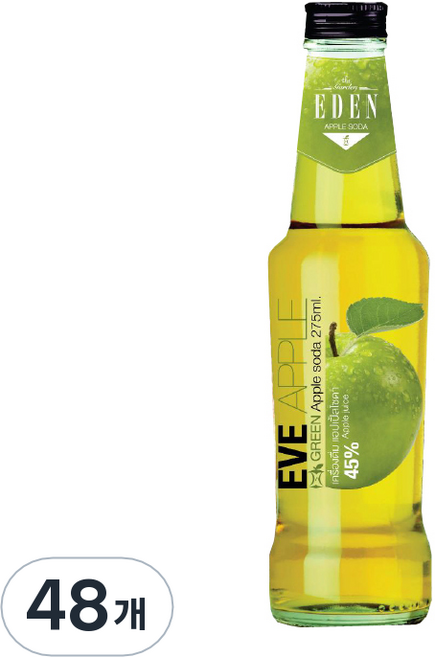 에덴 이브 청사과 스파클링, 275ml, 48개