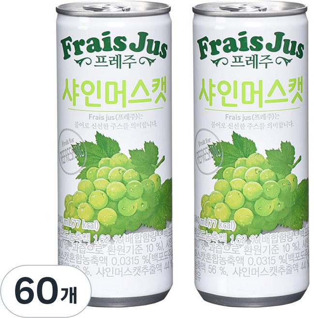 프레주 샤인머스캣 240ml 60캔, 60개