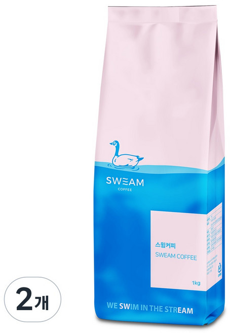 스윔커피 베트남 로부스타 원두커피, 2개, 1kg, 홀빈(분쇄안함)