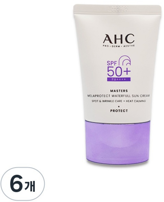 AHC 마스터즈 멜라 프로텍트 워터풀 선크림 SPF50+ PA++++, 40ml, 6개