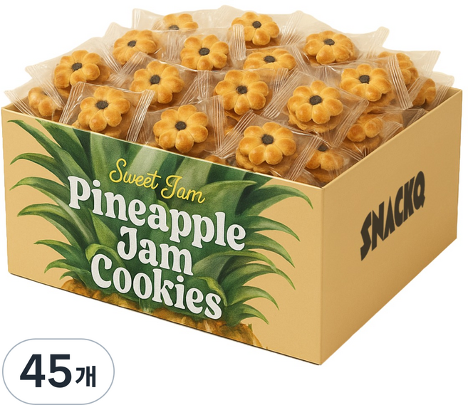 노브랜드 과자, 45개, 파인애플잼 쿠키