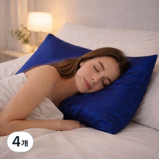 데일리코브 피부자극 줄인 새틴 실크감 베개커버 2P