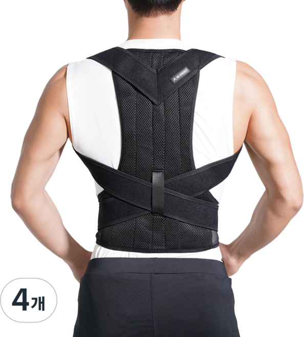 정직한닥터 약국입점 바른 자세 밴드 어깨 숄더 남녀공용, 4개