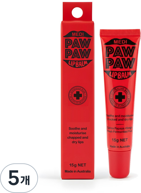 포포크림 메디포포 레미디얼 립밤, 5개, 15g, 포포립밤 15g