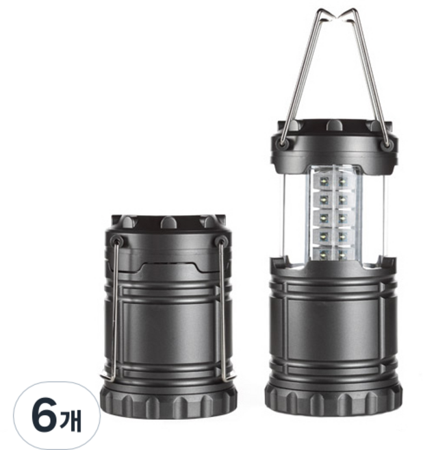 ZIO-BIZ 고휘도 LED 감성 캠핑랜턴 캠핑등 / 캠핑조명 캠핑램프 캠핑라이트 렌턴 감성 캠핑용품 차박캠핑용품 텐트조명 텐트등 후레쉬 손전등 작업등 비상등, 6개