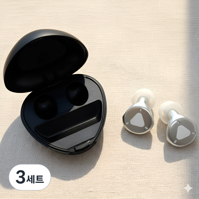 이븐리슬립 노이즈프리2 소음 차단 귀마개 실버 1st 2st, 3세트, 2개입