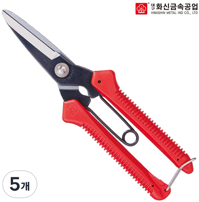 화신공업 다목적 가위 P-220 색상랜덤발송, 5개