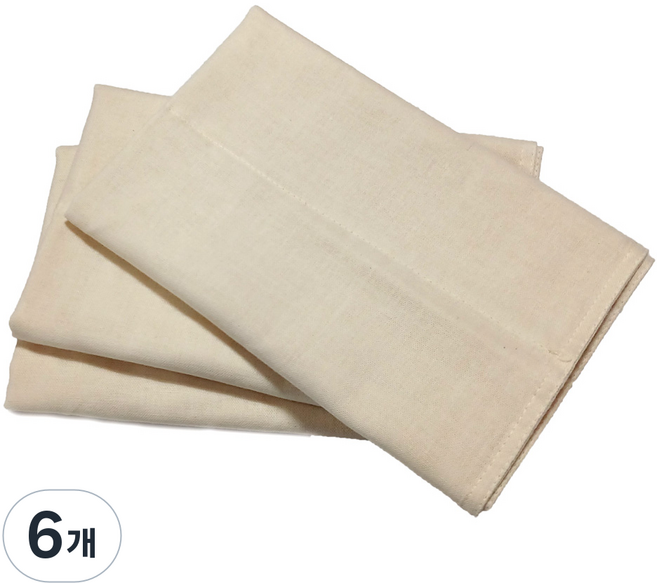 3겹 국내재직 소창 행주 셋트 대 중 소 미니 사이즈, 6개