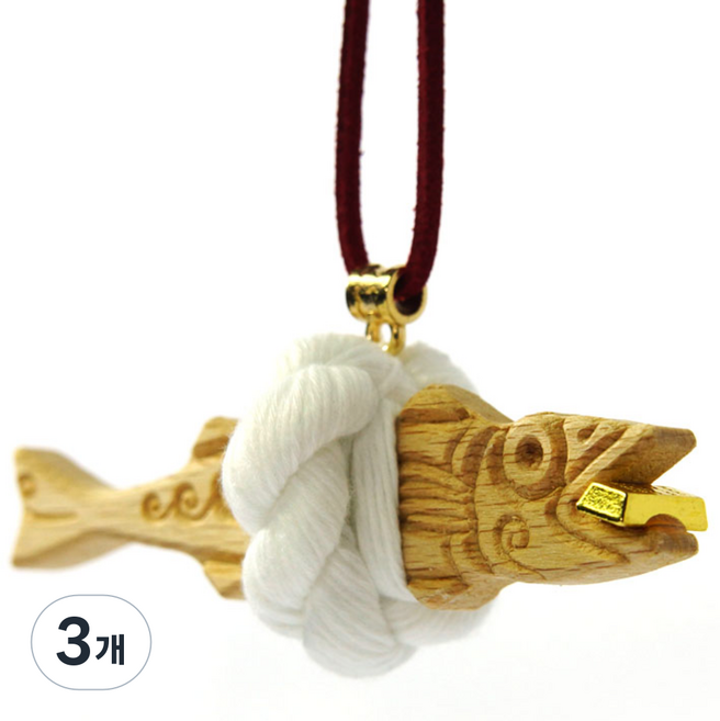 파란토리 골드바 액막이 명태 차량 개업 집들이 선물, gold, 3개