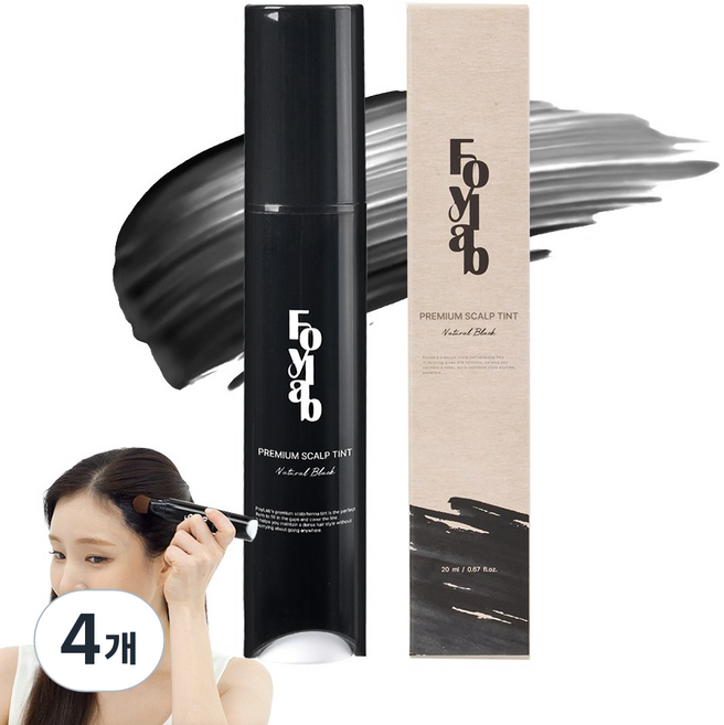 포이랩 두피틴트, 내추럴블랙, 4개, 내추럴블랙