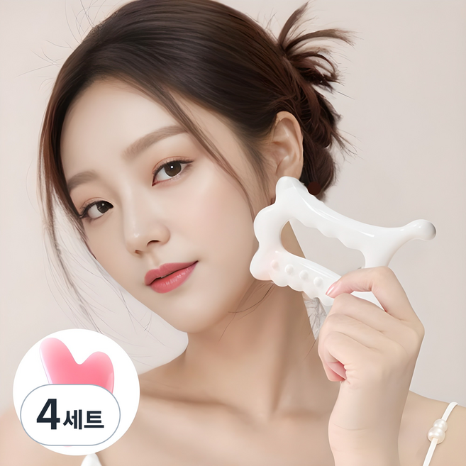 [여신괄사] V라인 페이스 바디 2개세트 경락 괄사, 4세트