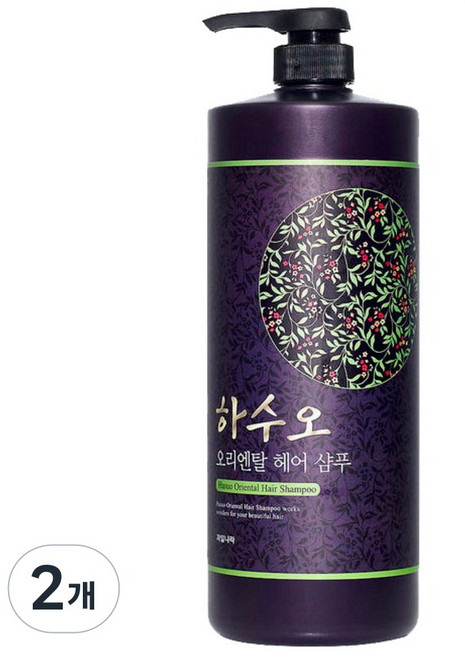 과일나라 하수오 오리엔탈 헤어 샴푸, 1.5L, 2개