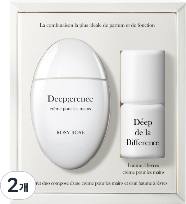 딥퍼랑스 향 좋은 퍼퓸 핸드크림 / 립밤 듀오 세트 보습 케어, 2개, 54ml, 프레쉬모먼트+코랄핑크