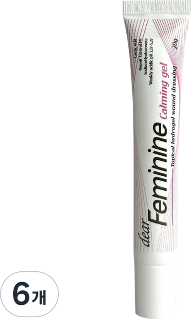국산 의료기기 디어페미닌 질건조증 윤활제 Y존케어 보습제 카밍겔, 6개, 20g