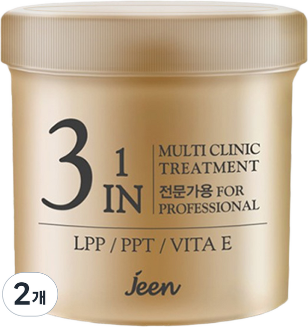 [JEEN] 진 멀티 트리트먼트 앰플 단백질 헤어팩, 2개, 150g