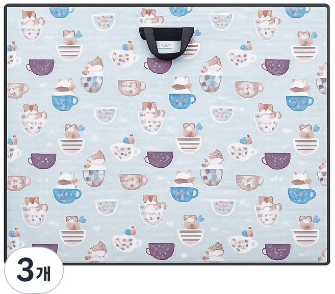 남도공예 교자상커버 밥상커버 3중 누빔 커버, 캐릭터, 3개