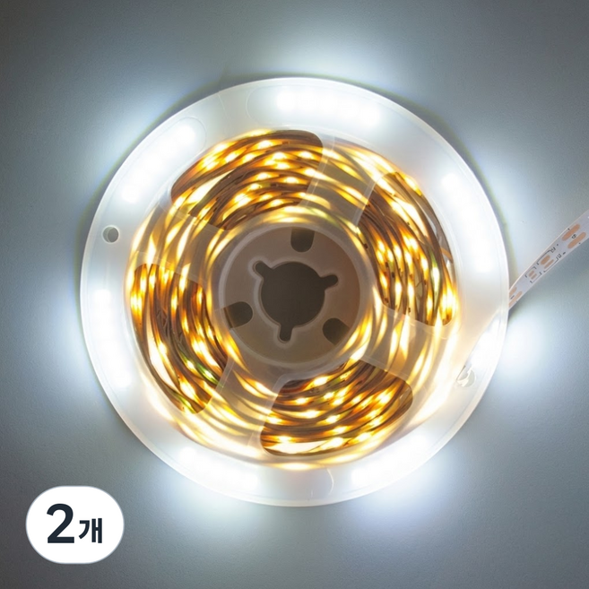 원그리드 USB LED 스트립 10m 잘라쓰는 줄조명 라인조명, 2개, 주광색