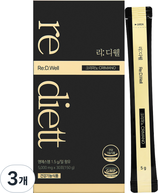 리디에뜨 리디웰 크리마노 관절커피 건강기능식품, 3개, 30개입, 5g
