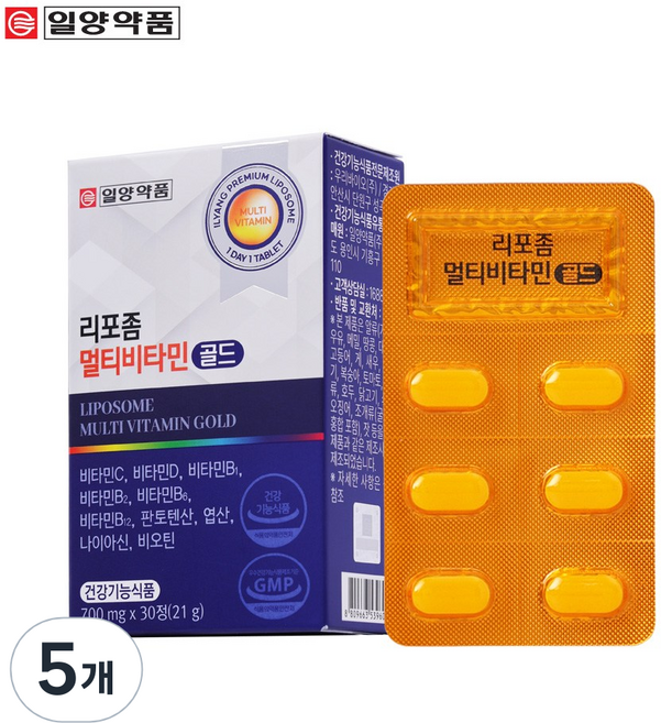 일양약품 리포좀 멀티비타민 골드-리포좀 제형기술 종합비타민, 5개, 30정