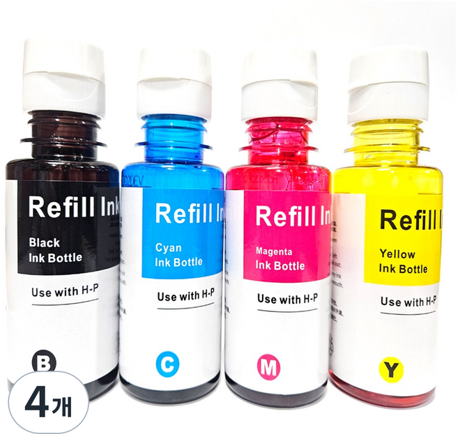 잉크아울렛 INK-K610 세트 4색 호환잉크 SL-J1560 J1560W J1565 T1670 T1670FW T1673FW T1675FW T1675W J1563W k610, 4개, INK-610 리필잉크 세트