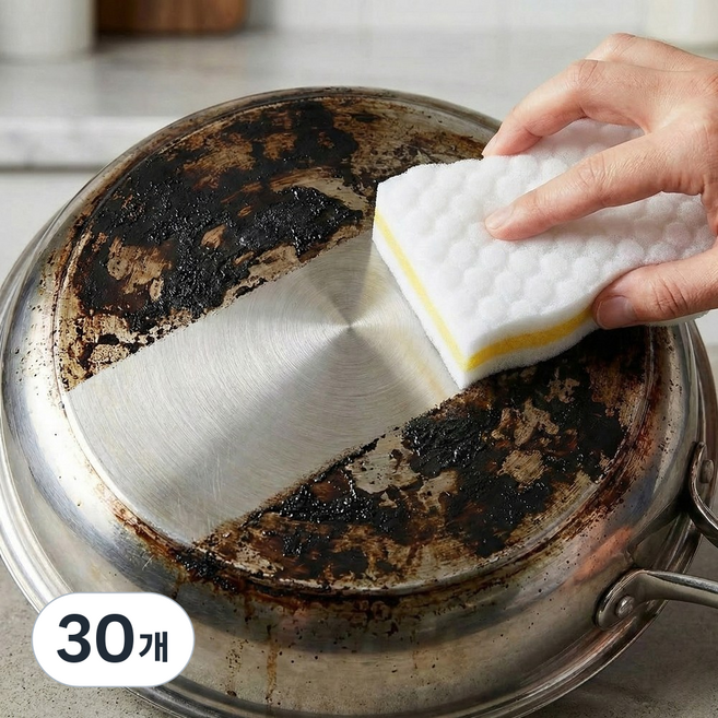 오래 쓰는 매직블럭 고강도 재사용 스펀지, 30개