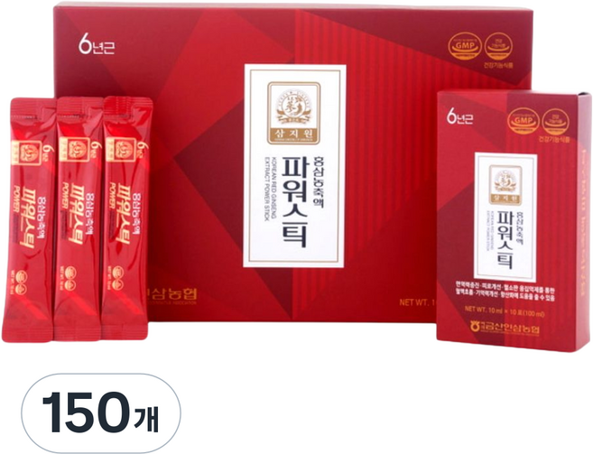 [농협] 6년근 홍삼 파워스틱, 10ml, 150개