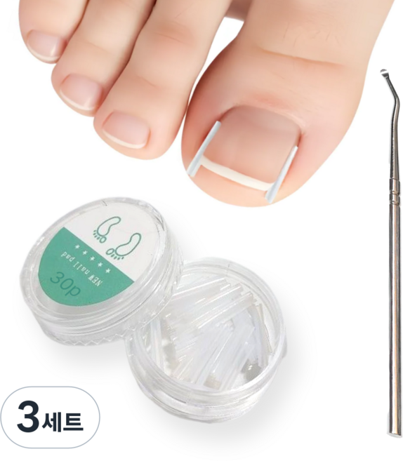 피아루네 파고드는 발톱 셀프 케어 관리 용품, 3세트