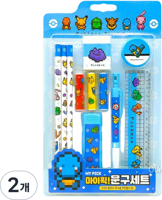 초등 유아 입학 학용품 신학기 문구세트, 2개, 블루