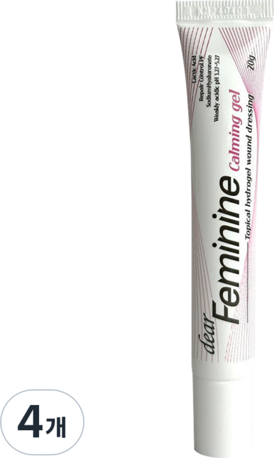 디어페미닌 카밍겔 수분유지 건조한피부 보습 저자극, 4개, 20g