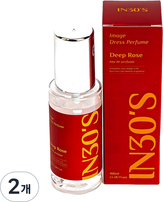 인써티 오드퍼퓸 섬유 향수 드레스퍼퓸, 01.딥로즈, 100ml, 2개