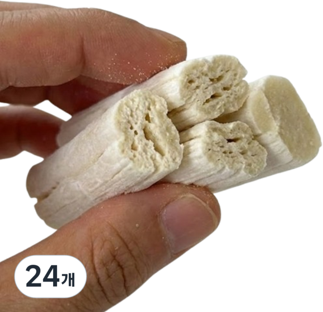 잘 깨지지 않는 두께 2.5cm 대가락엿. 50년전통 백리당 정성 가락엿 고급 전통 선물세트, 24개, 20g