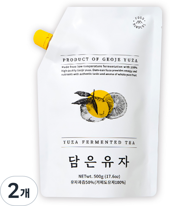 몬더스 담은 유자차, 500g, 1개입, 2개