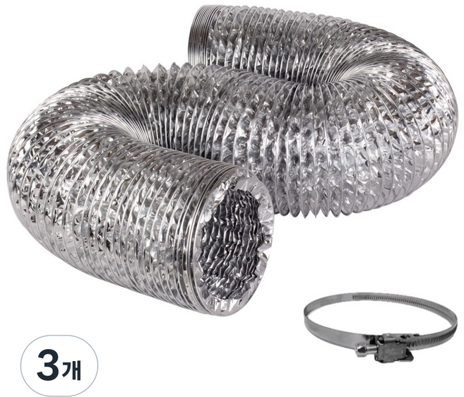 대한후렉시블 알류미늄 덕트 호스 5m, 3개