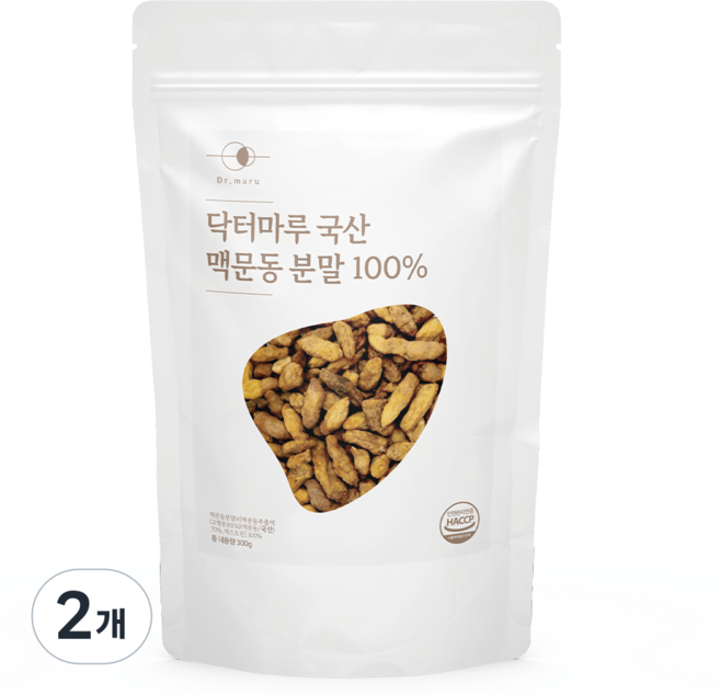 닥터마루 국산 맥문동 분말H 100%, 2개, 300g