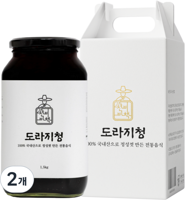 선비비책 국산 도라지청, 2개, 1개입, 1.5kg