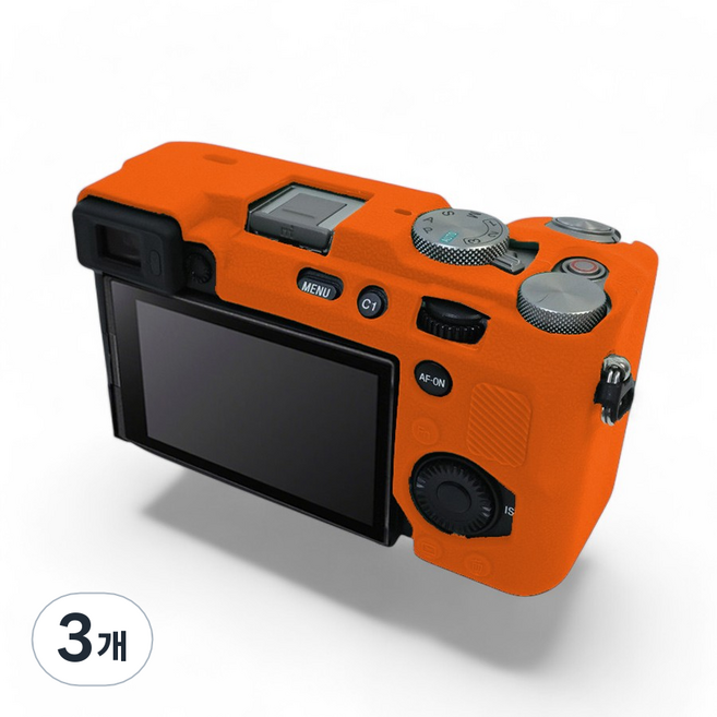 소니 A7C2 풀커버 하우징 컬러 케이스, 3개, 오렌지