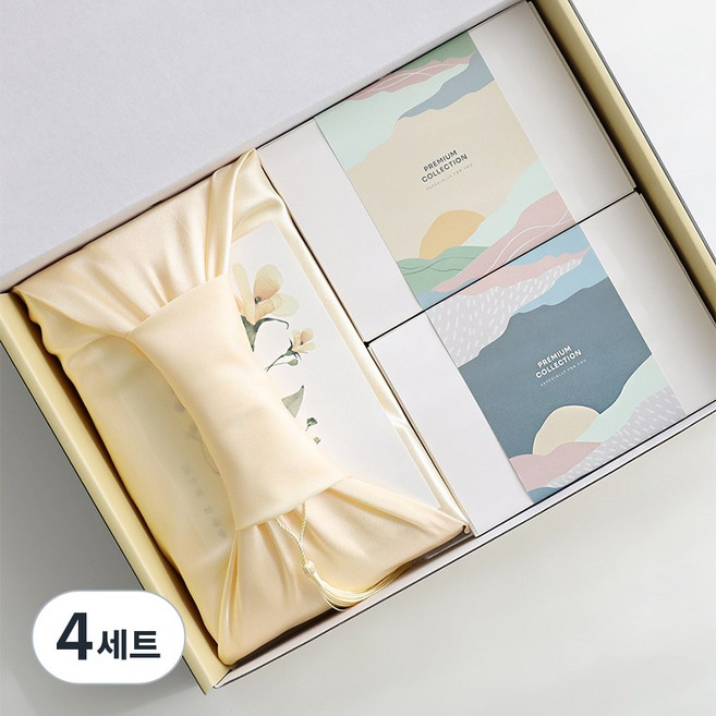 호두정과 꿀 핑크솔트 선물 세트 답례품 첫돌 결혼 승진 퇴사 개업 집들이 조문, 4세트, 세트색상단일